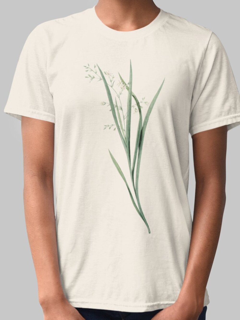 Grass-Leaved Diasia Vintage Floral Print Short Sleeve Graphic Tee T-shirt S-XXL